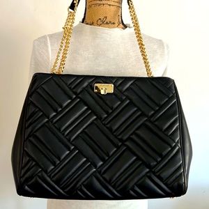 Authentic Michael Kors Large Convertible Crossbody/Tote Bag Black